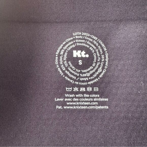 KT by Knix Leakproof Active Black High Waist Legging Size Small - Picture 7 of 9